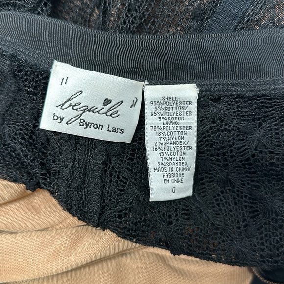 Beguile by Byron Lars Mona Dress Button Down Front  Lace Black Size 0 - Picture 11 of 13